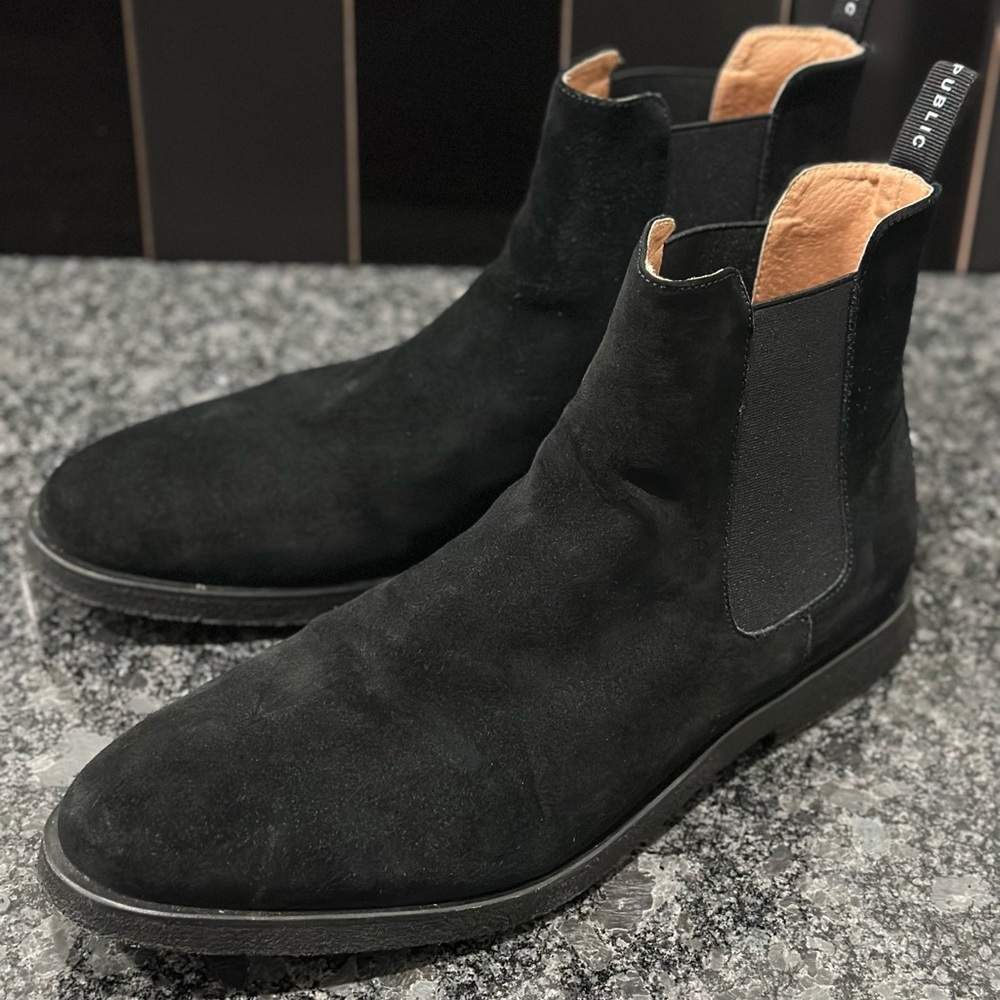 New Republic Sonoma Suede Chelsea Boot - Triple Black